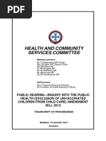 The Transcript of The Public Hearing QLD Parlt Ctee