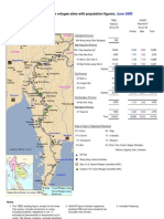 06jul09 Update: TBBC & UNHCR Border Map & Populations (June 2009)