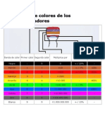 Código de Colores de Los Condensadores