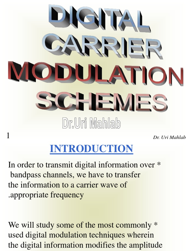 Digital Carrier Modulation 2 | PDF | Modulation | Radio