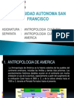 Antropologia Cultural de America