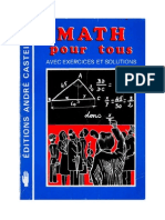 Mathématiques Classiques Math pour tous (Exercices et Solutions) 1982