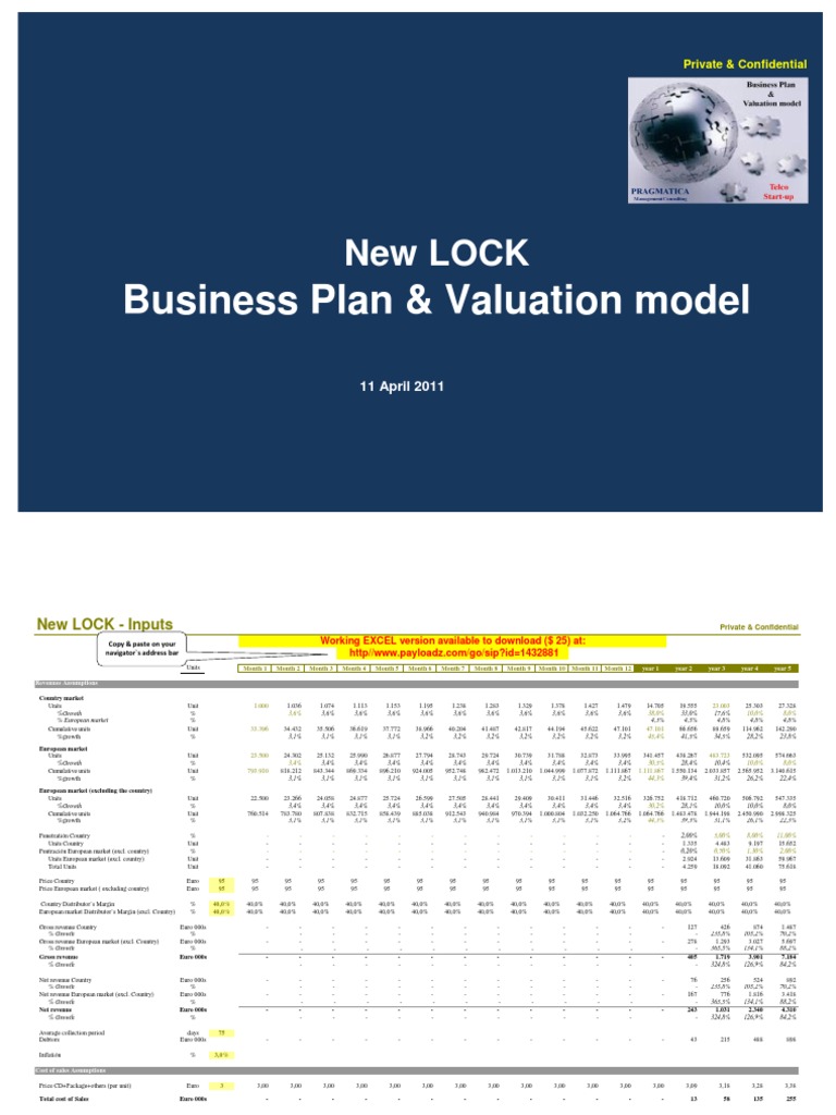 VENTURE CAPITAL An Investment Case VALUATION MODEL | PDF | Equity ...