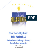 Solar Thermal Systems: Solar Heating R&D: National Renewable Energy Laboratory Sandia National Laboratories