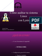 Auditoría en sistemas linux con lynis / Aleida Pérez