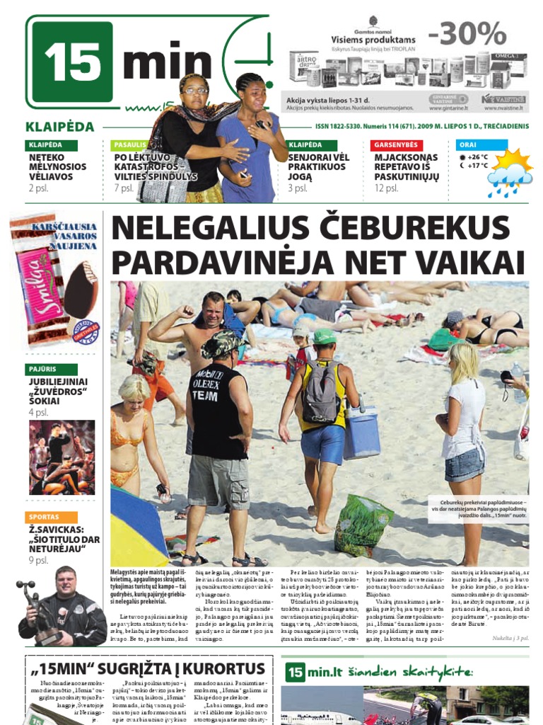 15min Klaipėda 2009-07-01 | PDF