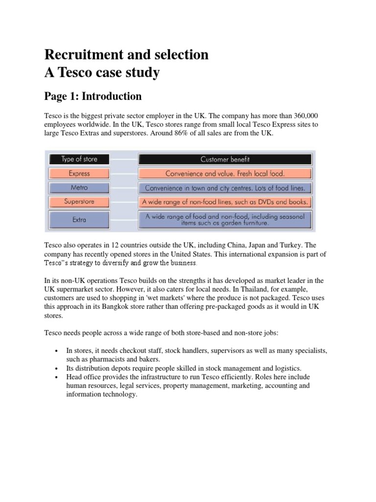 Tesco workforce planning image