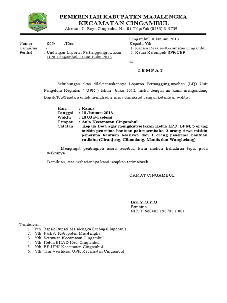 6400 Koleksi Contoh Undangan Rapat Lpm Desa HD Terbaik