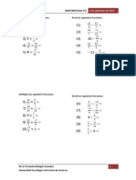 Sumar Las Siguientes Fracciones PDF