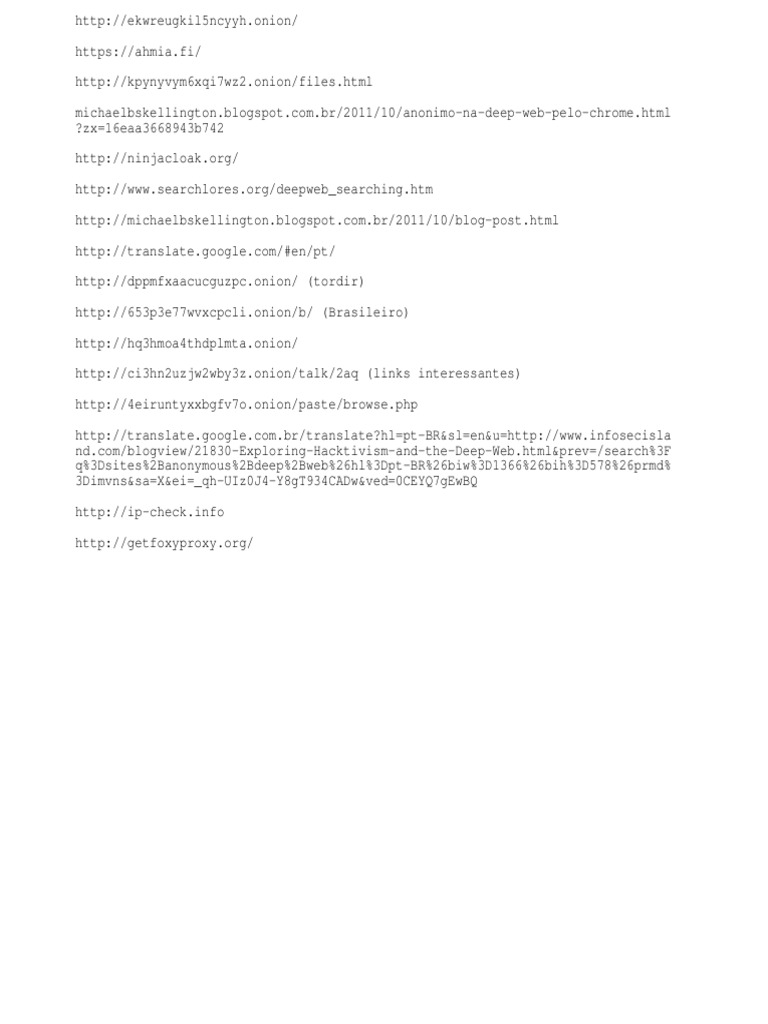 Sites Deep Web | PDF | Hypertext | World Wide Web