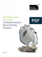 2013 Brochure - Powerlist Founation/Deloitte 3-Day Leadership Programme