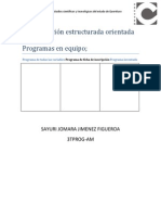 Programación Estructurada Orientada A Objetos