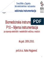 10 Biomedicinska Instrumentacija Mjerna Instrumentacija