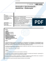 ABNT NBR 6023 2002 – Referências – Elaboração