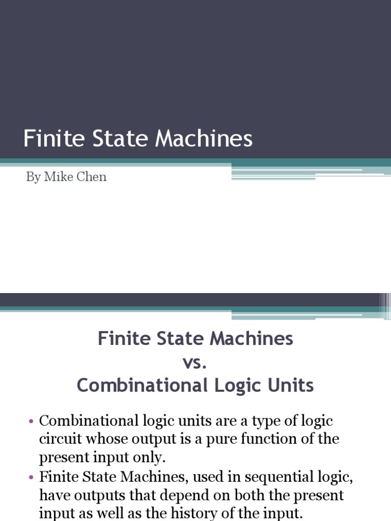 Finite State Machines | PDF | Electronics | Digital Technology