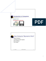 Introduction To Computers: How Computer Represents Data?