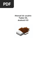 Manual do usuário Tablet DL Android 4.0