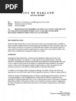 Resolution Establishing An Open Data Policy For The City Of Oakland For Making Public Data Available In Machine Readable Formats Using Open Data Standards