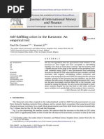 De Grauwe Self-Fulfilling Crises in Eurozone