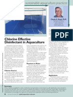 Chlorine Effective Disinfectant in Aquaculture: Claude E. Boyd, PH.D