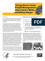 Low-Energy-Dense Foods and Weight Management: Cutting Calories While Controlling Hunger