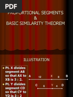 Proportional Segments & Basic Similarity Theorem