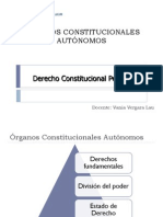 Órganos Constitucionales Autónomos: Docente: Vania Vergara Lau