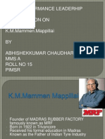 High Performance Leaderhip Presentation On K.M.Mammen - Mappillai BY Abhishekkumar Chaudhary Mms A Roll No 15 Pimsr