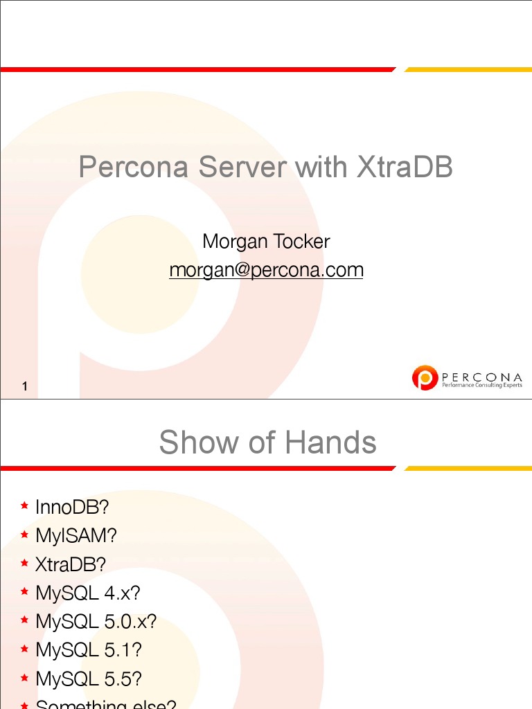 Percona 服务器与 XtraDB 存储引擎 | PDF | Cache (Computing) | Thread (Computing)