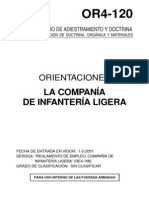 OR4-120 LA COMPAÑIA DE INFANTERÍA LIGERA