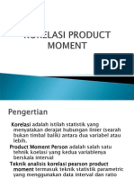 Korelasi Product Moment