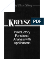 Introductory Functional Analysis With Applications (Kreyszig)