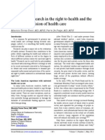 The Role of Research in The Right To Health and The Universal Provision of Health Care