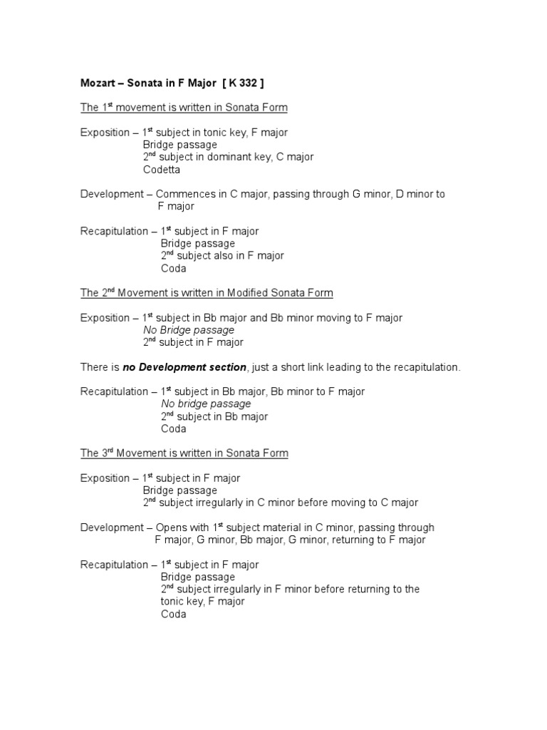 Mozart Notes | PDF | Art