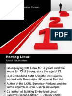 Porting Linux: Embedded Linux Conference (Europe)