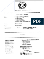 Judgement of The Appeals Chamber of The Special Court For Sierra Leone in The Case of Charles Taylor