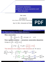 Continuum Mechanics VII. Typical Problems of Elasto-Dynamics and Fluid Dynamics