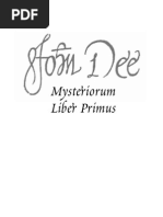 Mysteriorum Liber Primus by John Dee