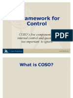 A Framework For Control: COSO's Five Components of Internal Control and Questions Too Important To Ignore