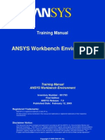 ANSYS Workbench Environment: Training Manual
