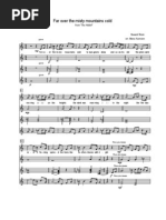 Misty Mountains Cold Vocal Sheet Music Nature