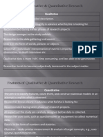 Qualitative vs Quantitative Research