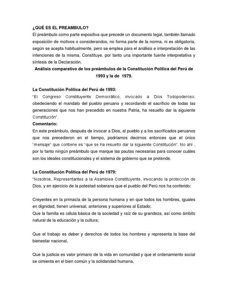 PREAMBULO Constitución Justicia