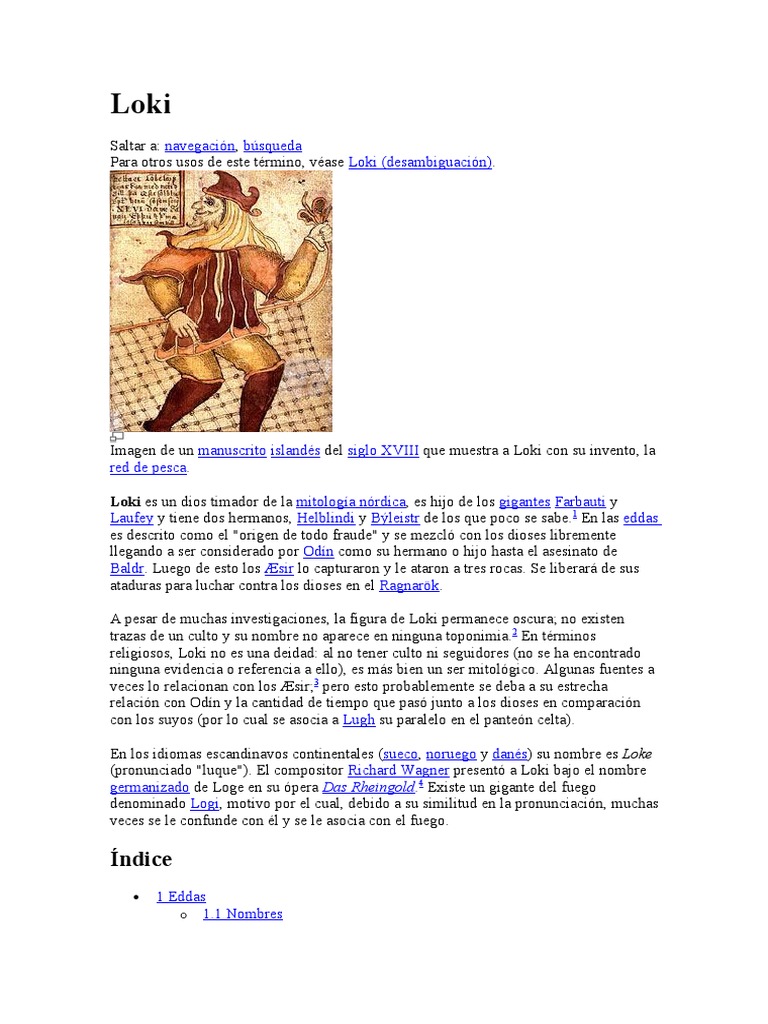 Loki | PDF | Loki | Odin