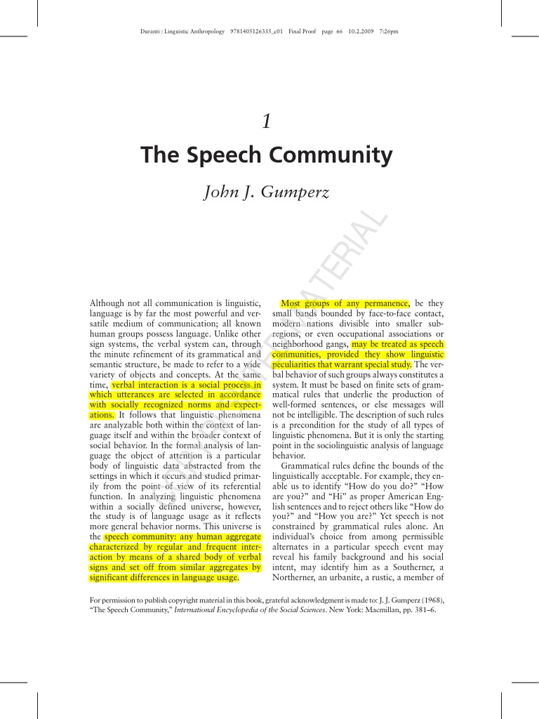 The speech community john j gumperz pdf dialect social group