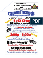 Peace on the Streets Flyer