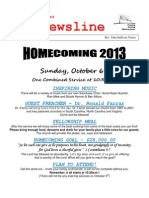 Homecoming 2013 Mailout Good Hope Baptist
