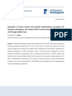 Evaluation of Tissue Culture and Particle Bombardment Procedure For Sauropus Androgynus and Plasmid DNA Transformation From Escherichia Coli Through Alkaline Lysis.