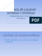 Control de Calidad Interno y Externo