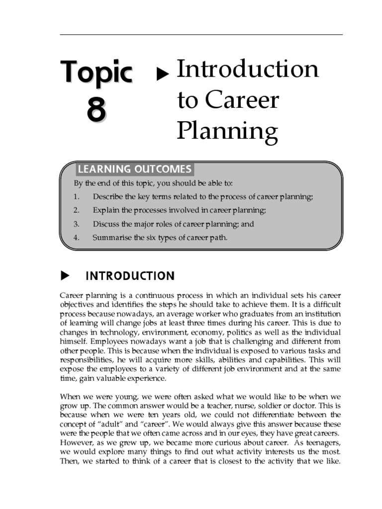 Overview of Career Planning Process | PDF | Employment | Human Resources